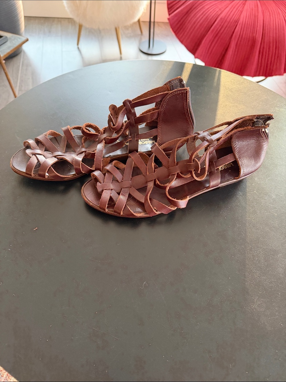 Brown Women’s Strappy Gladiator Sandals